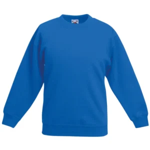 round neck jumper blue