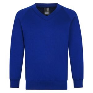 V Neck Jumper - Blue